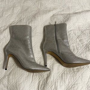 Bp. Athenna Crystal Bootie in Silver Heat Seal 10M